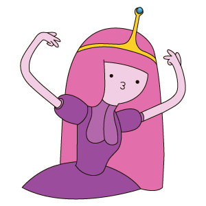 cool and cute Adventure Time Cool Princess Bubblegum Sticker for stickermania
