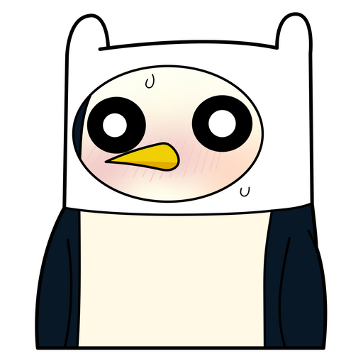 here is a Adventure Time Gunter Sticker from the Adventure Time collection for sticker mania