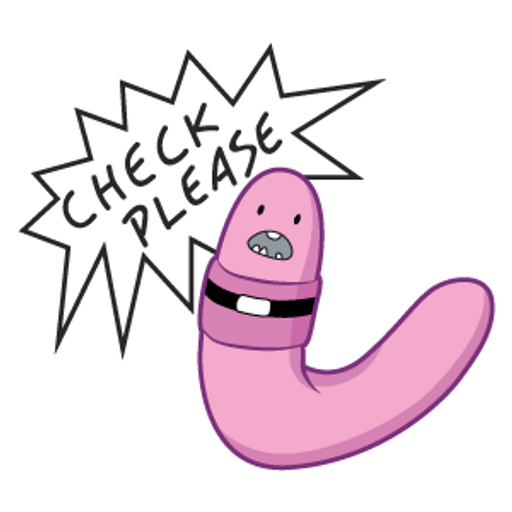 here is a Adventure Time Shelby Butterson Check Please Sticker from the Adventure Time collection for sticker mania