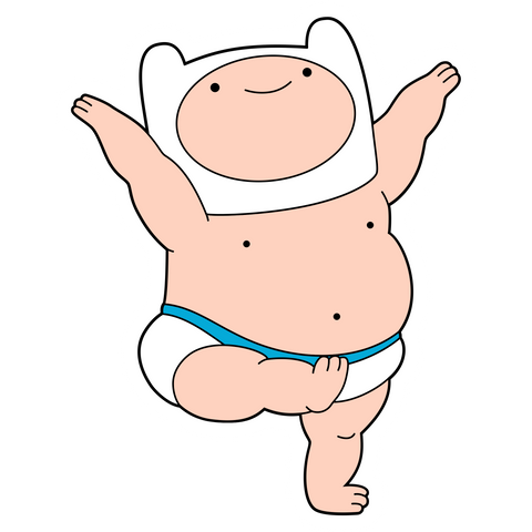 Adventure Time Baby Finn Sticker - Sticker Mania