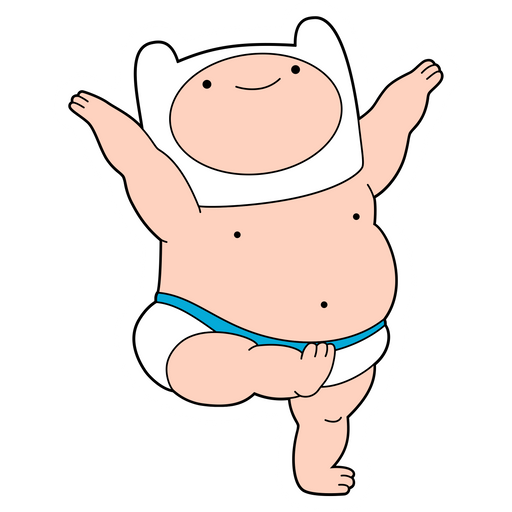 here is a Adventure Time Baby Finn Sticker from the Adventure Time collection for sticker mania