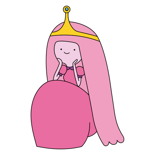 here is a Adventure Time Princess Bubblegum in Expectation Sticker from the Adventure Time collection for sticker mania