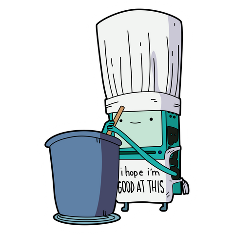 Adventure Time Bmo Cooking Sticker Sticker Mania