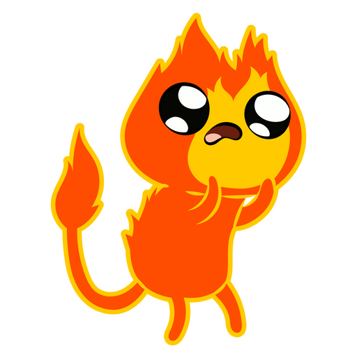 here is a Adventure Time Flambo Sticker from the Adventure Time collection for sticker mania