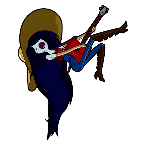 here is a Adventure Time Marceline with Guitar Sticker from the Adventure Time collection for sticker mania