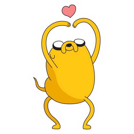 here is a Adventure Time Lovely Jake Sticker from the Adventure Time collection for sticker mania