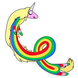 Adventure Time Lady Rainicorn Flying - Sticker Mania