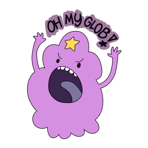 here is a Adventure Time LSP Oh My Glob Sticker from the Adventure Time collection for sticker mania