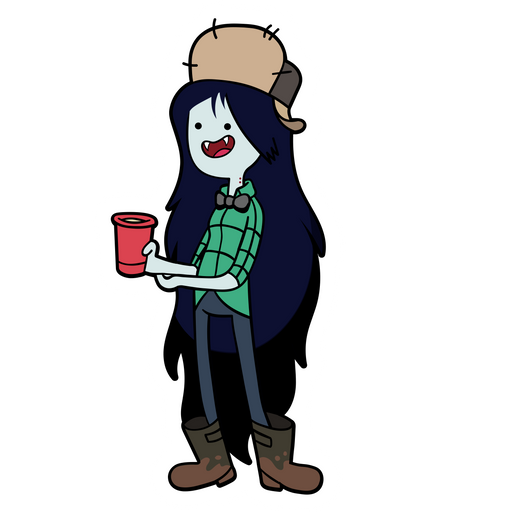 here is a Wendy Marceline Sticker from the Adventure Time collection for sticker mania
