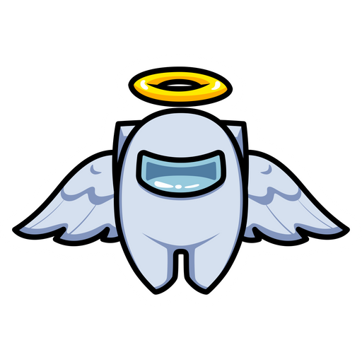 here is a Among Us Angel Sticker from the Among Us collection for sticker mania