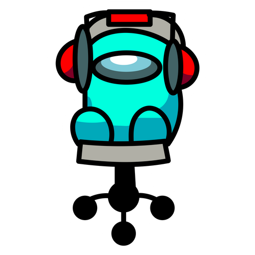 here is a Among Us on the Gaming Chair Sticker from the Among Us collection for sticker mania