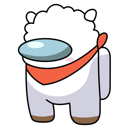 here is a Among Us BTS BT21 RJ Character Sticker from the Among Us collection for sticker mania
