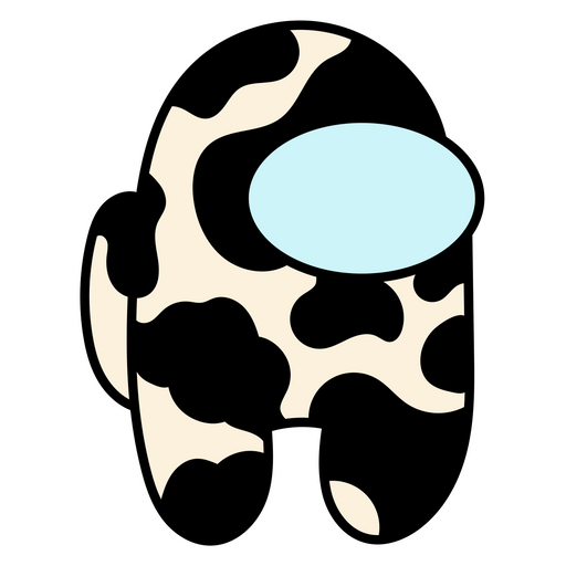Among Us Cow Character Sticker
