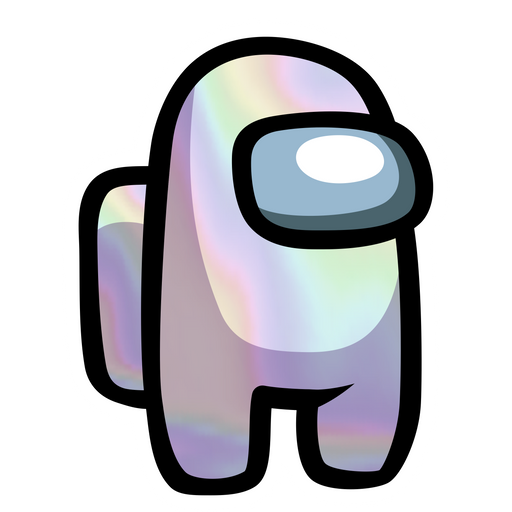 Among Us Hologram Character Sticker - Sticker Mania