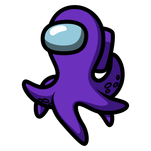 here is a Among Us Octopus Sticker from the Among Us collection for sticker mania
