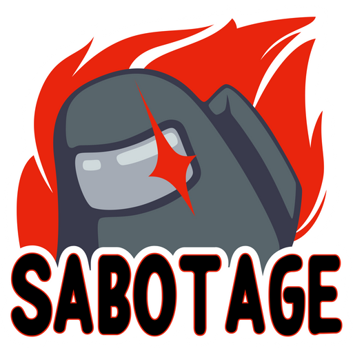 here is a Among Us Sabotage Sticker from the Among Us collection for sticker mania