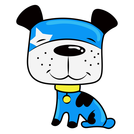 here is a Blue Cute Dalmatian Sticker from the Animals collection for sticker mania