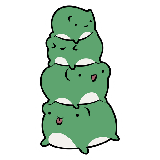Cute Frogs Sticker