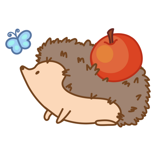here is a Cute Hedgehog Sticker from the Animals collection for sticker mania