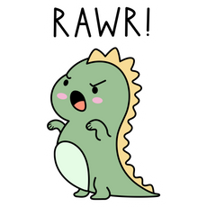 Dino Rawr Sticker