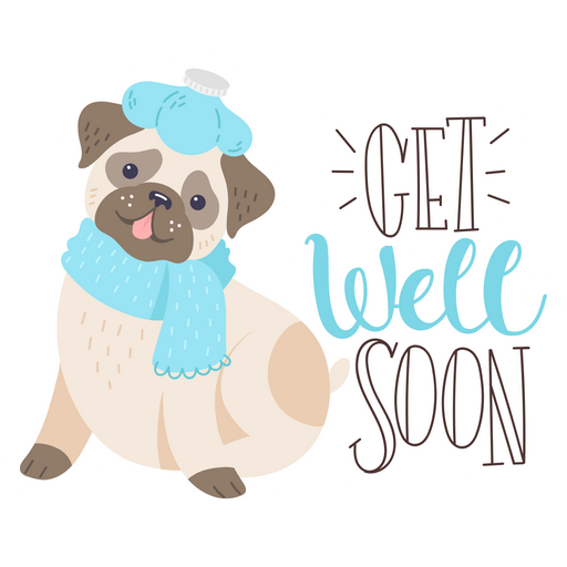 here is a Dog Get Well Soon Sticker from the Animals collection for sticker mania