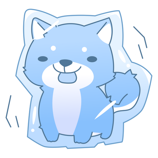 here is a Dog in the Ice Sticker from the Animals collection for sticker mania