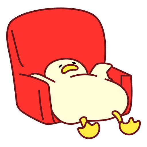 here is a Duck Tired Sticker from the Animals collection for sticker mania