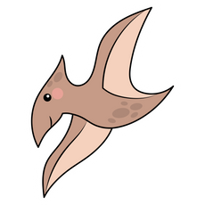 Flying Pterosaur Sticker