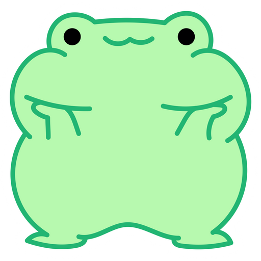 here is a Frog with Big Cheeks Sticker from the Animals collection for sticker mania