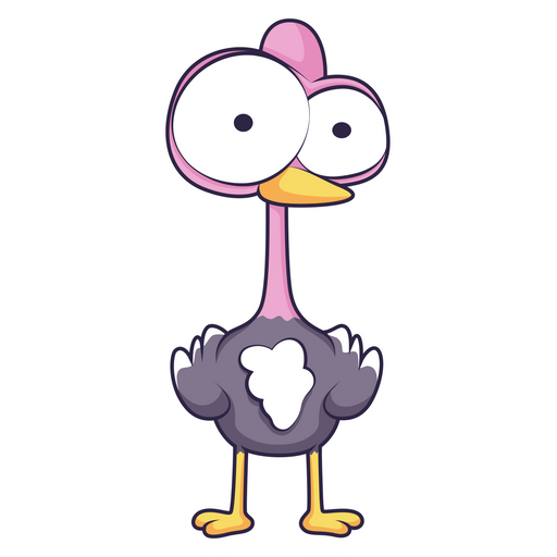 here is a Funny Ostrich Sticker from the Animals collection for sticker mania