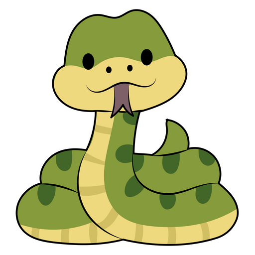 Green Snake Sticker