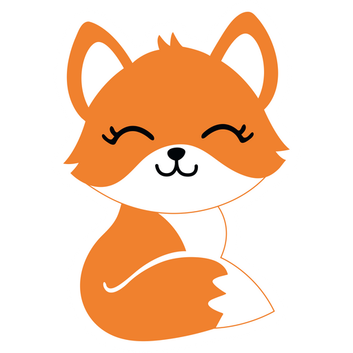 Happy Little Fox Sticker