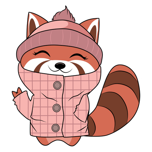 Happy Raccoon Sticker