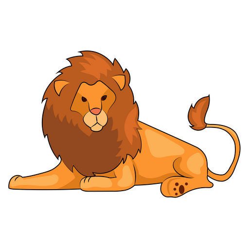 here is a Mighty Lion Rests Sticker from the Animals collection for sticker mania