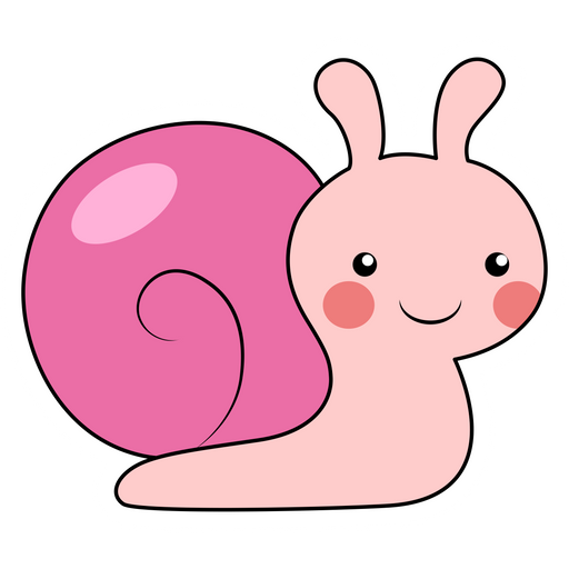 Pink Snail Sticker