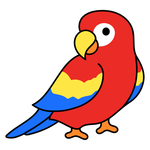 here is a Red Parrot Sticker from the Animals collection for sticker mania