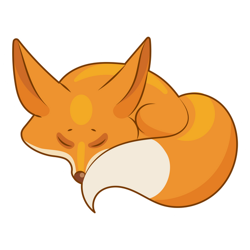 here is a Sleeping Fox Sticker from the Animals collection for sticker mania