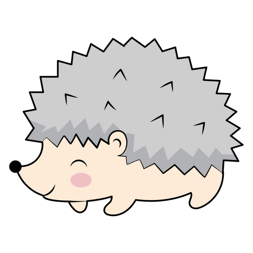 here is a Smily Hedgehog Sticker from the Animals collection for sticker mania