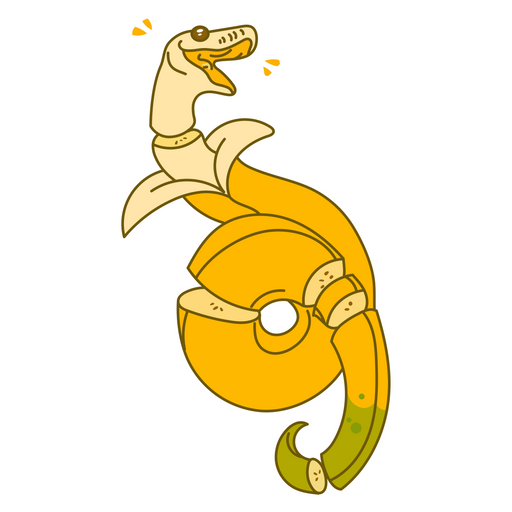 here is a Snake Banana Sticker from the Animals collection for sticker mania