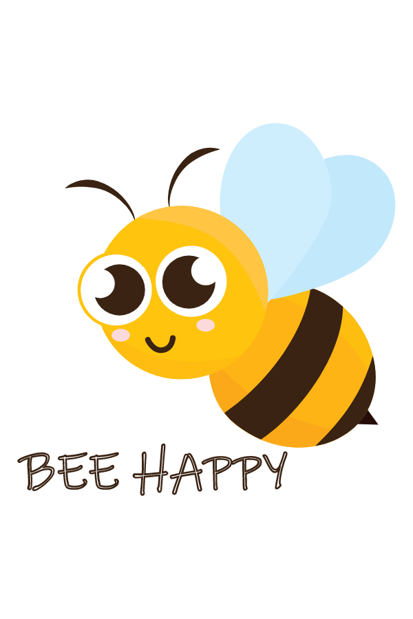 Download Cute Bee Happy Bee Sticker - Sticker Mania
