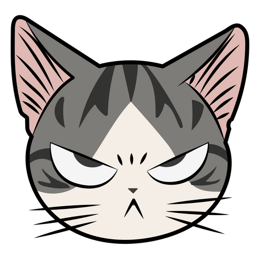 here is a Chi's Sweet Home Chi Yamada Angry Sticker from the Anime collection for sticker mania