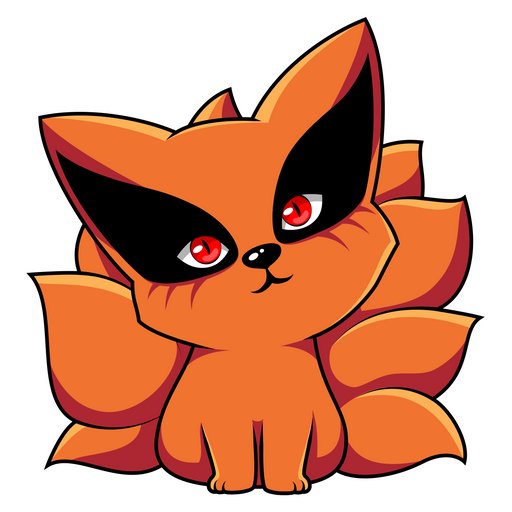 here is a Naruto Cute Kurama Sticker from the Naruto collection for sticker mania