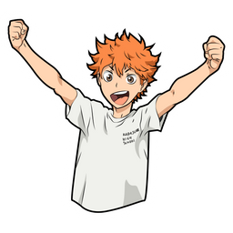 Haikyuu!! Shoyo Hinata Sticker - Sticker Mania