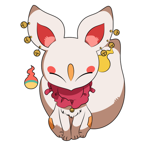 here is a Hanako-kun Yako Fox Form Sticker from the Anime collection for sticker mania