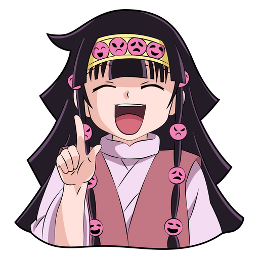 here is a Hunter x Hunter Alluka Zoldyck Sticker from the Anime collection for sticker mania