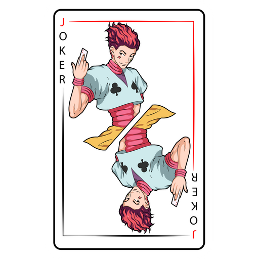 here is a Hunter x Hunter Hisoka Morow Sticker from the Anime collection for sticker mania