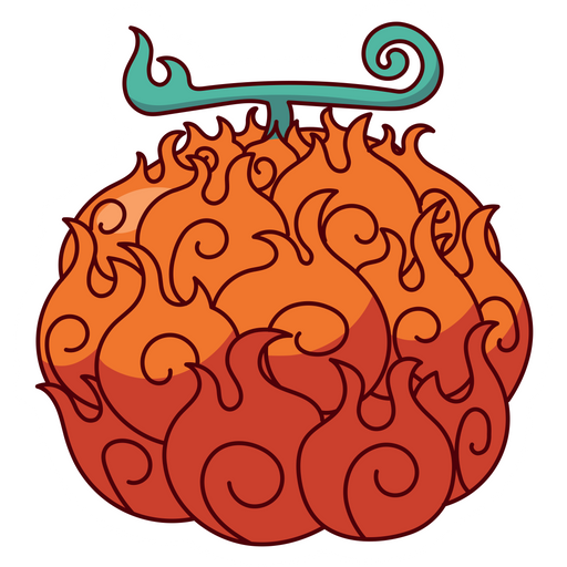 here is a One Piece Mera Mera no Mi Sticker from the One Piece collection for sticker mania