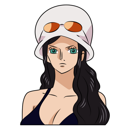 here is a One Piece Nico Robin Sticker from the One Piece collection for sticker mania