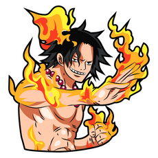 One Piece Portgaz D. Ace Sticker