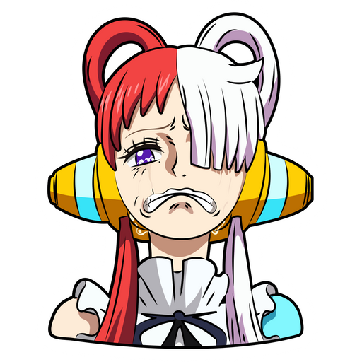 here is a One Piece Uta Weeps Sticker from the One Piece collection for sticker mania